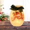 Stony Creek 4.0 Inch Snowman W/Lanp Post Sm Vase Christmas Lighted Glass Accent , Christmas Decor Christmas Electric Pre-Lit